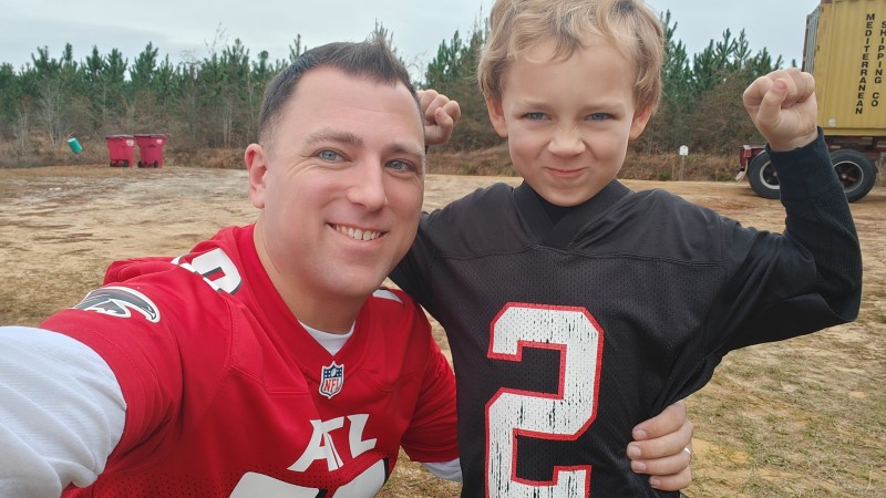 Getting Ready For The Falcons Game